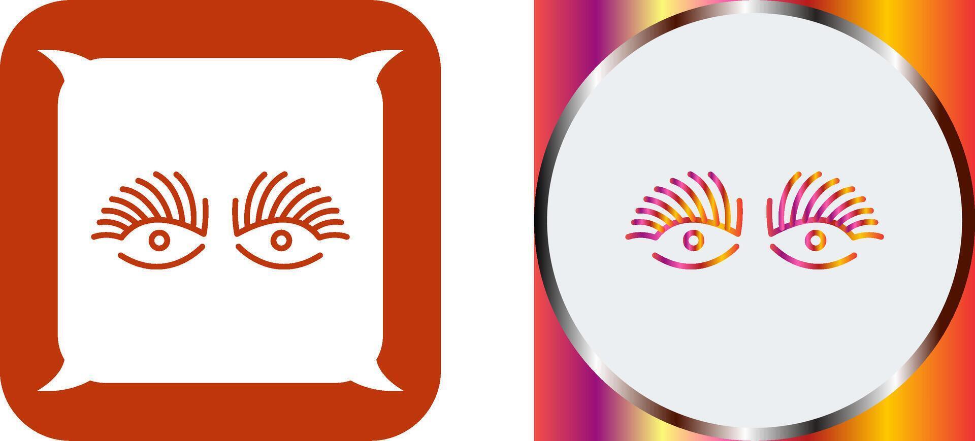 Longlashes Icon Design vector