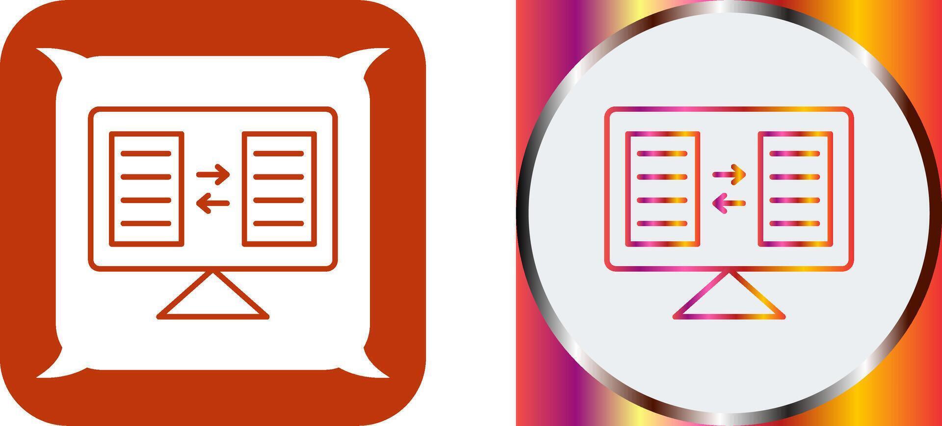 File Sharing Icon Design vector
