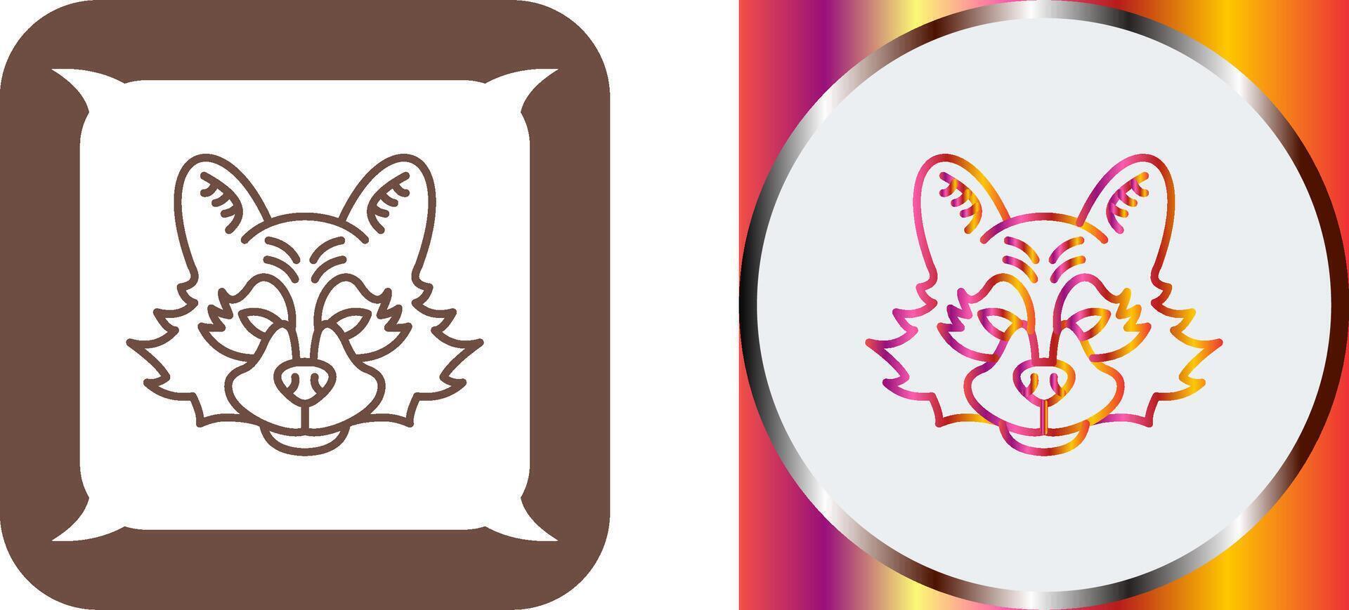 Raccoon Icon Design vector