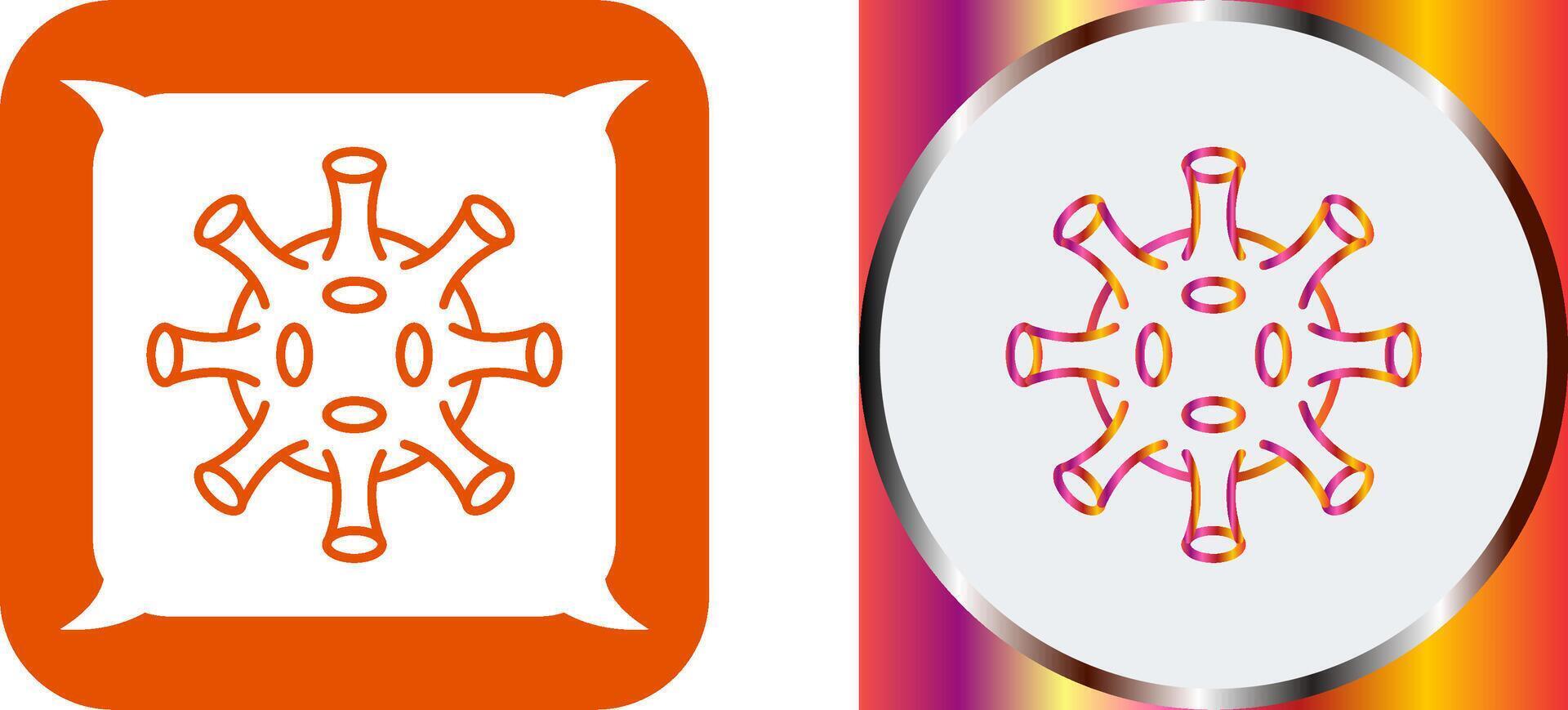 Virus Icon Design vector