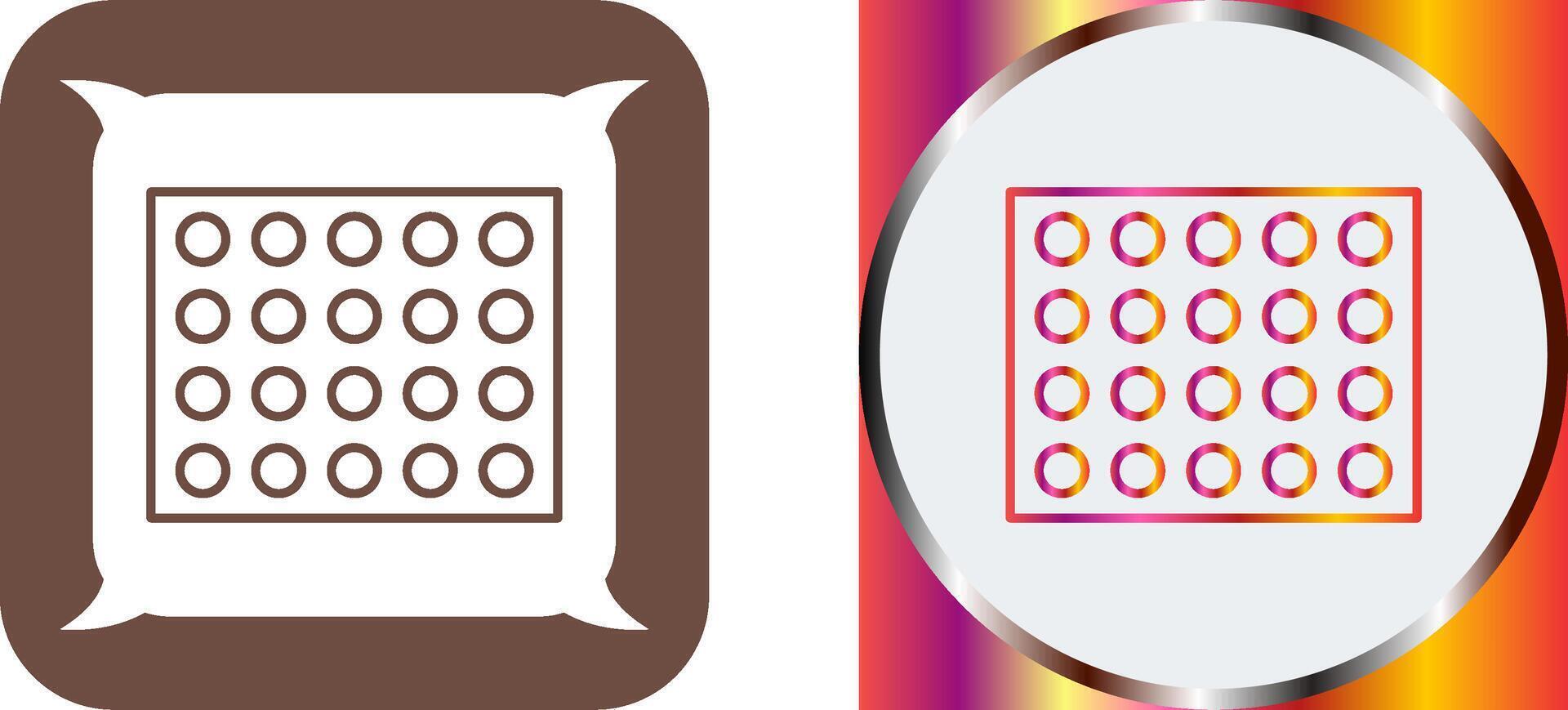 Colored Palette Icon Design vector