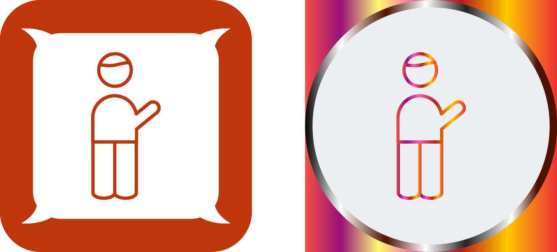 Museum Guide Icon Design vector