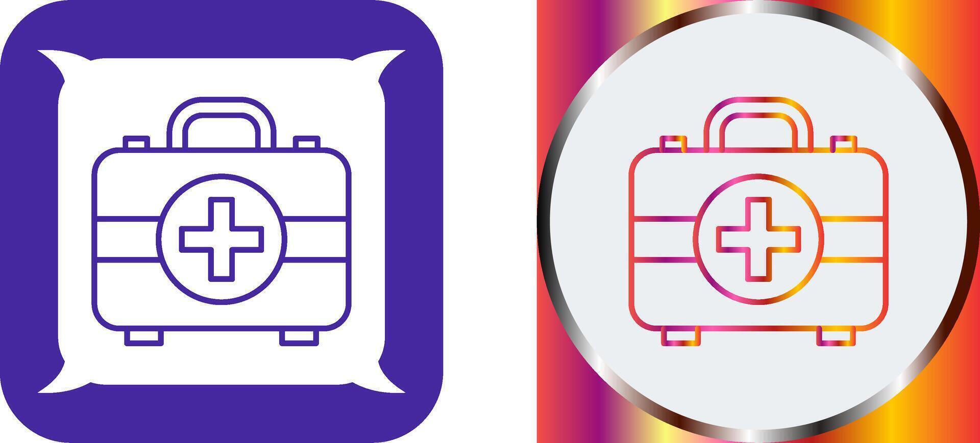 First Aid Kit Icon Design vector