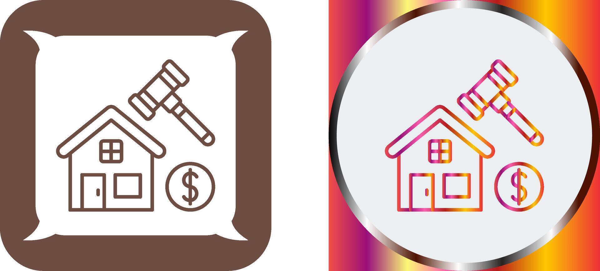 Auction Icon Design vector