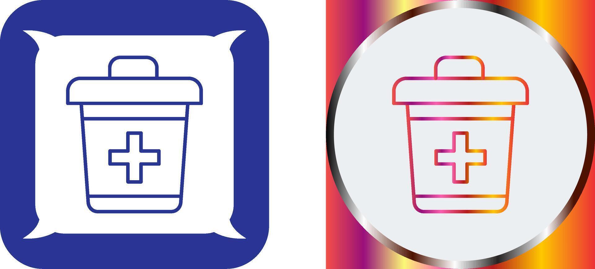 Dustbin Icon Design vector