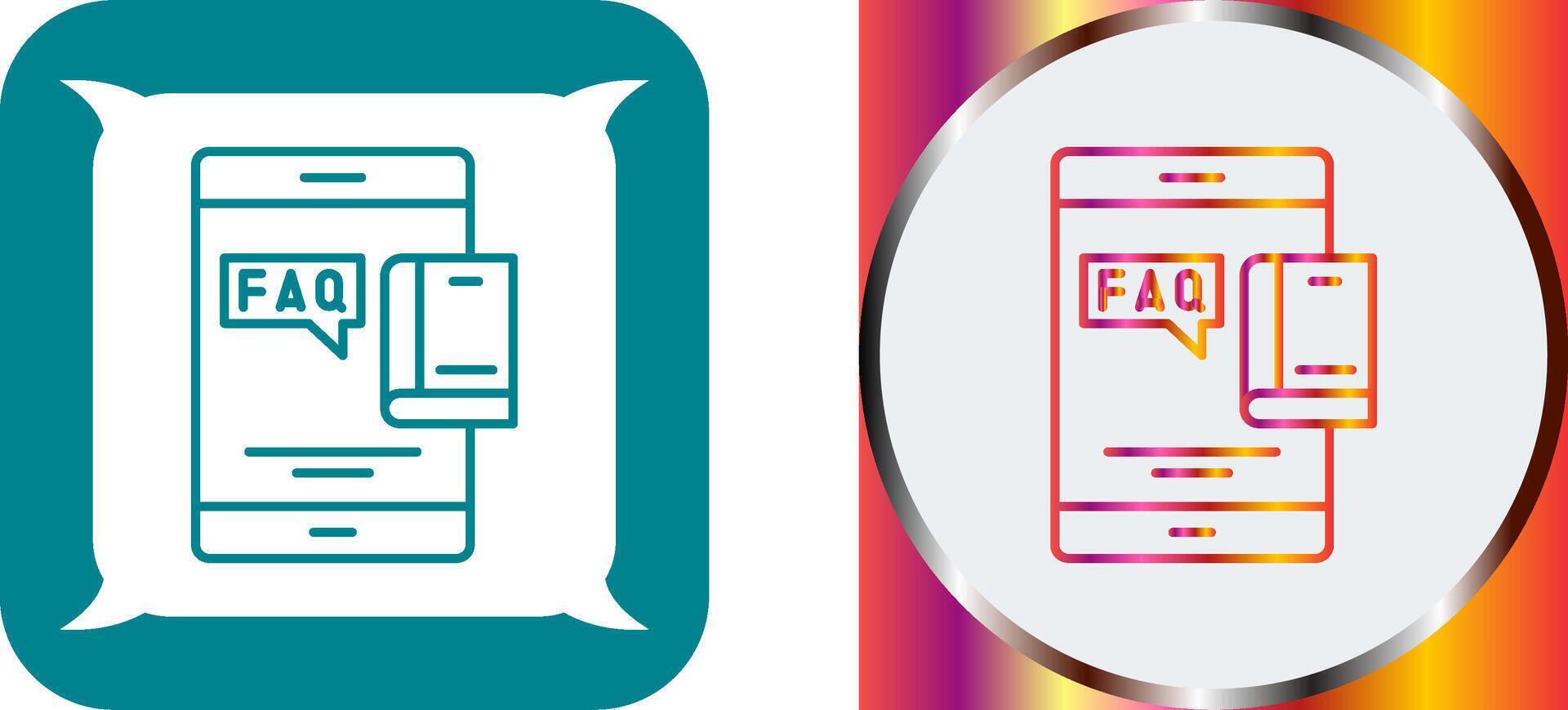 Faq Icon Design vector