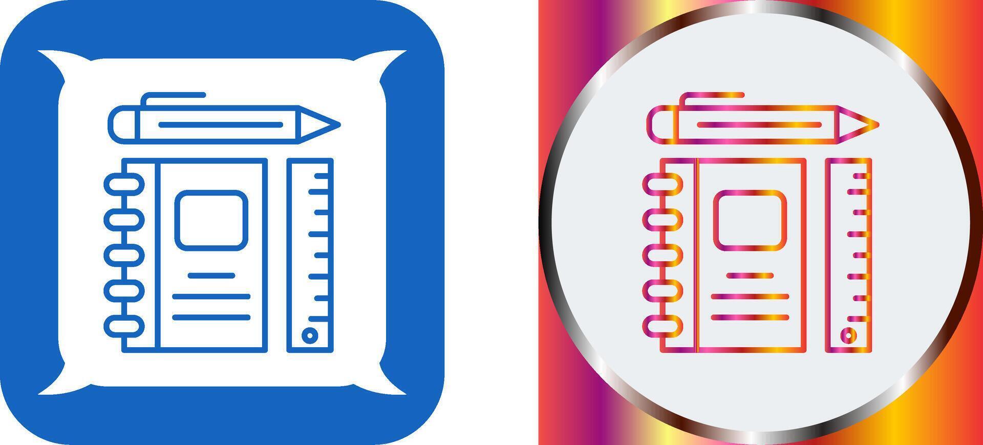 Learning Tools Icon Design vector