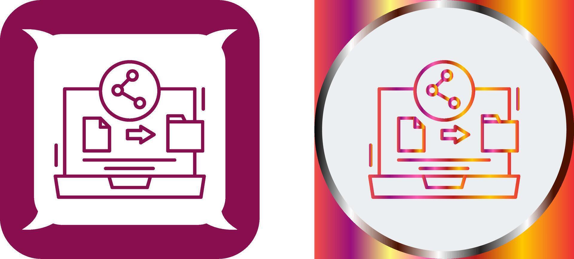 File Share Icon Design vector