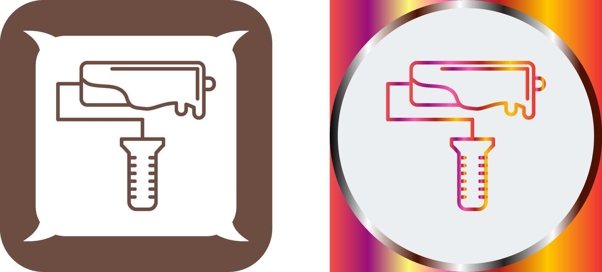 Roller Icon Design vector