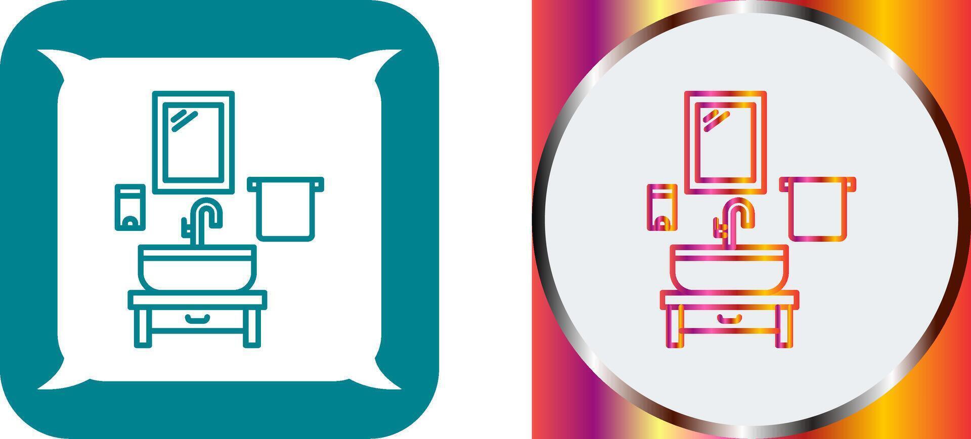 Washbasin Icon Design vector