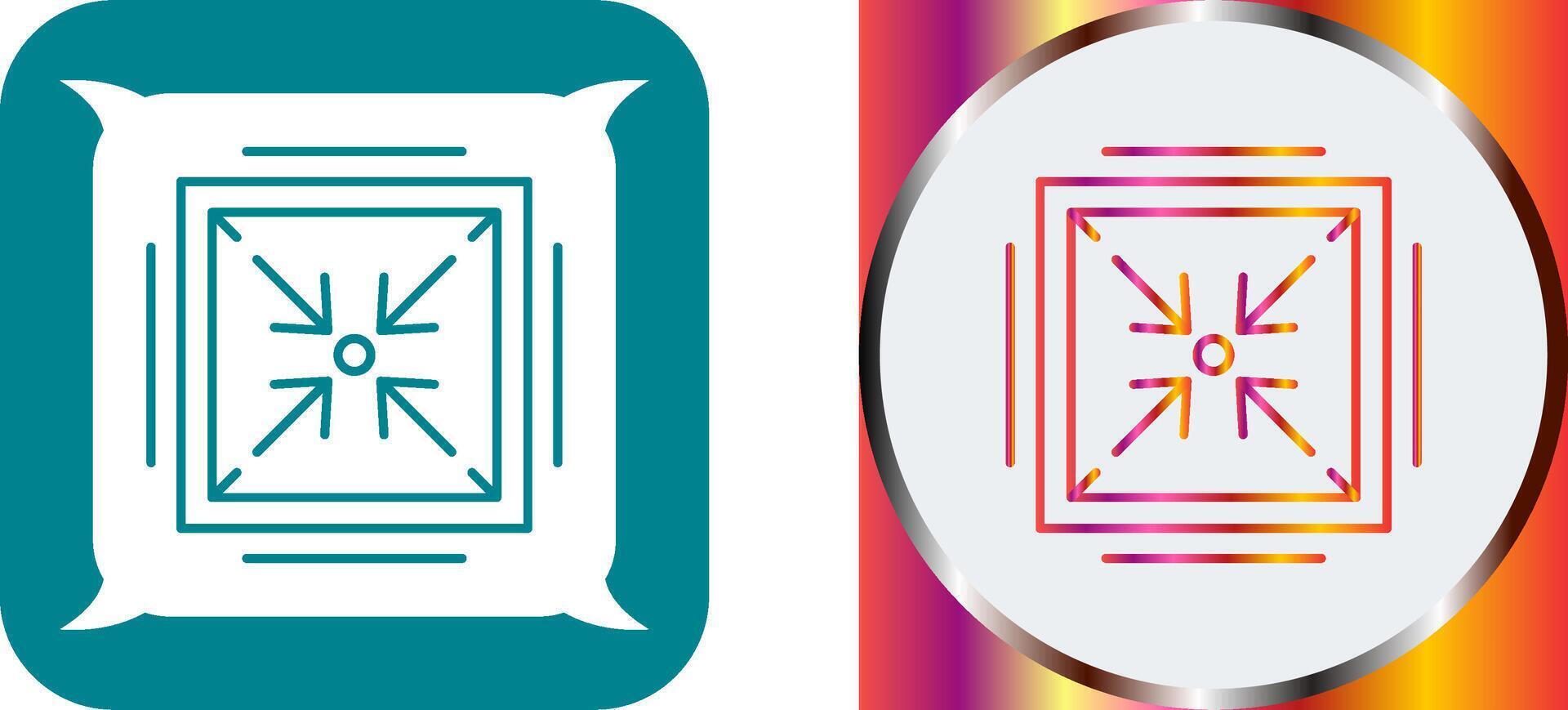 Minimize Icon Design vector