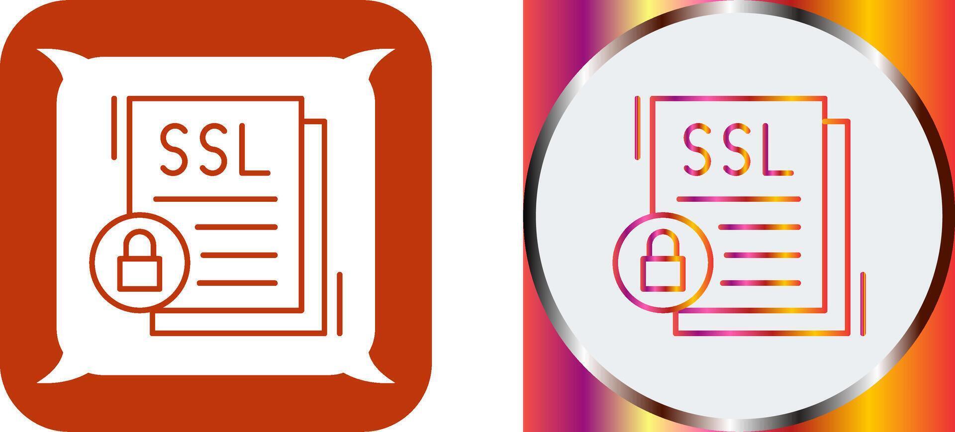 SSL Icon Design vector