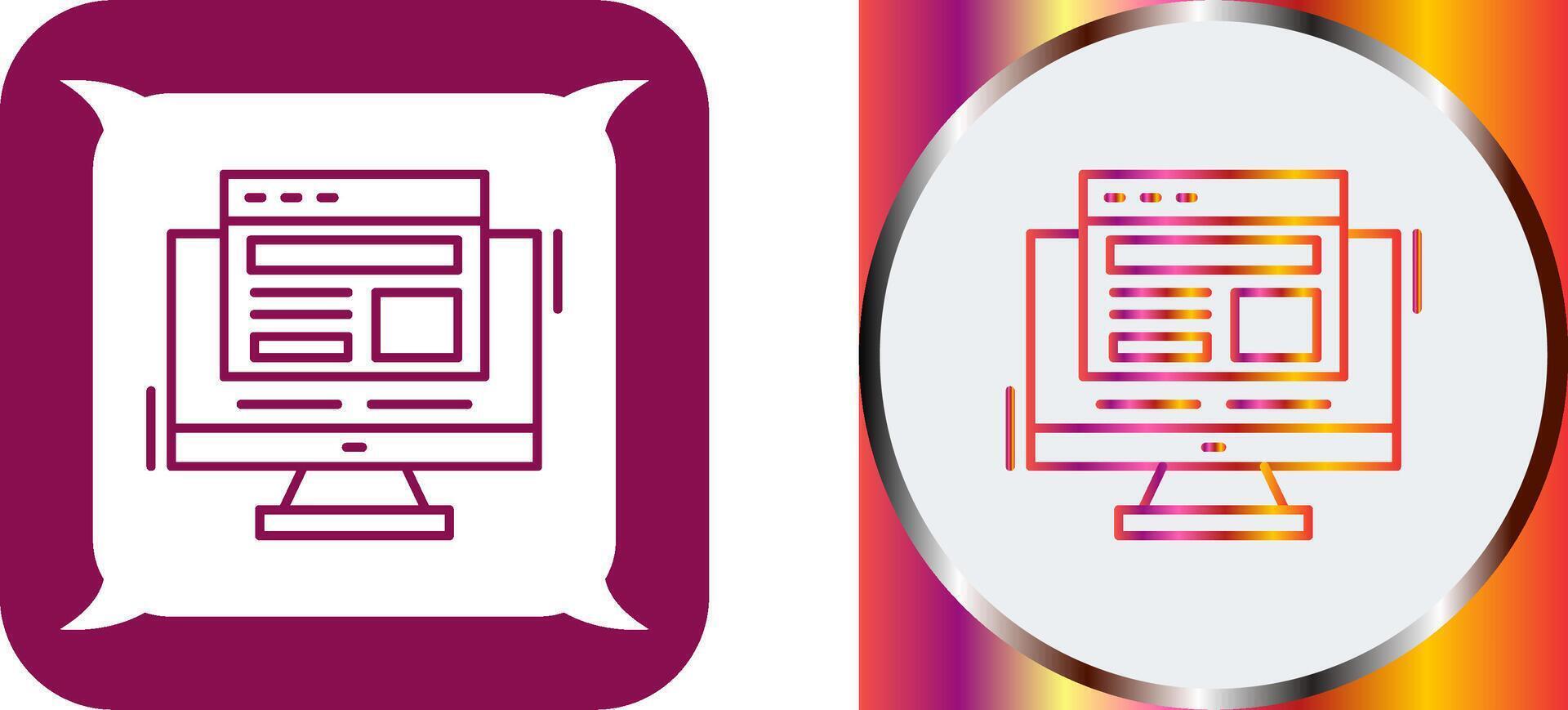 Adaptive Layout Icon Design vector