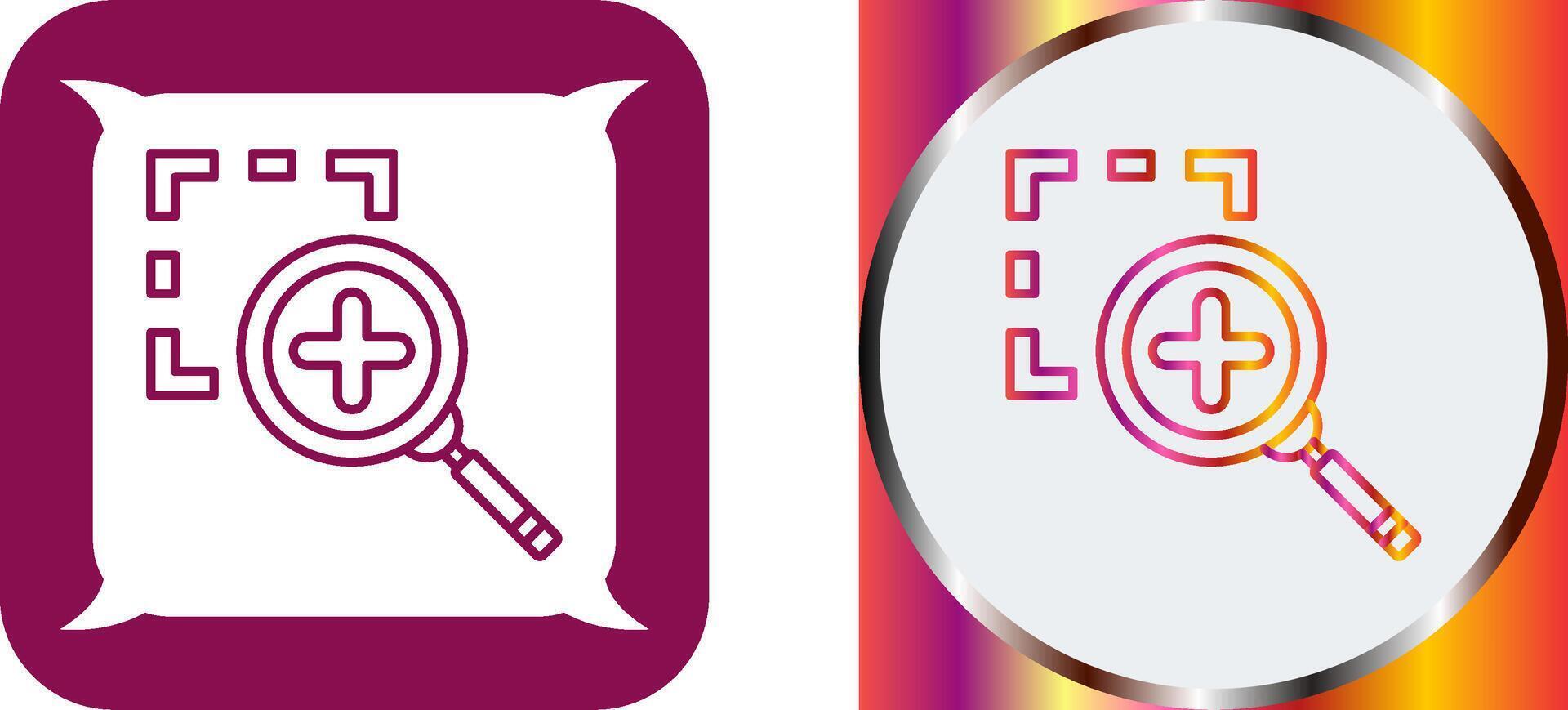 Zoom In Icon Design vector