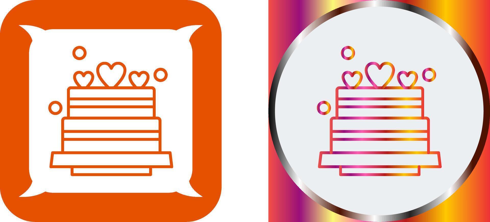 Wedding Cake Icon Design vector