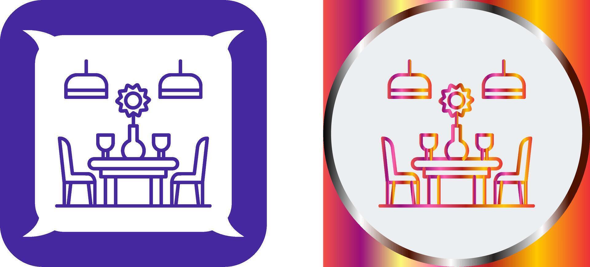Table Icon Design vector
