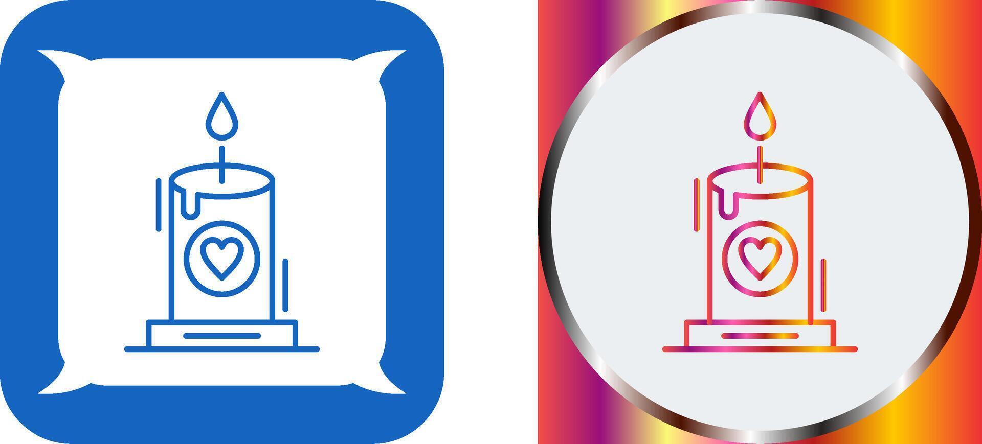 Candle Icon Design vector