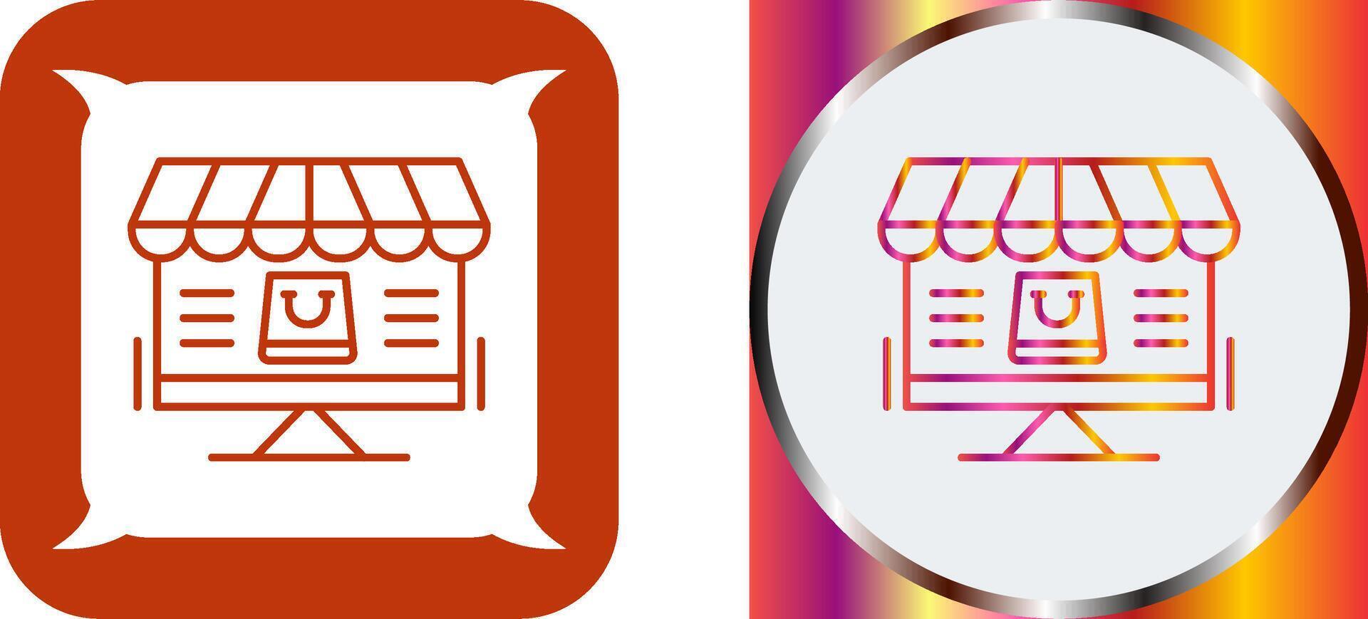 Online Shopping Icon Design vector