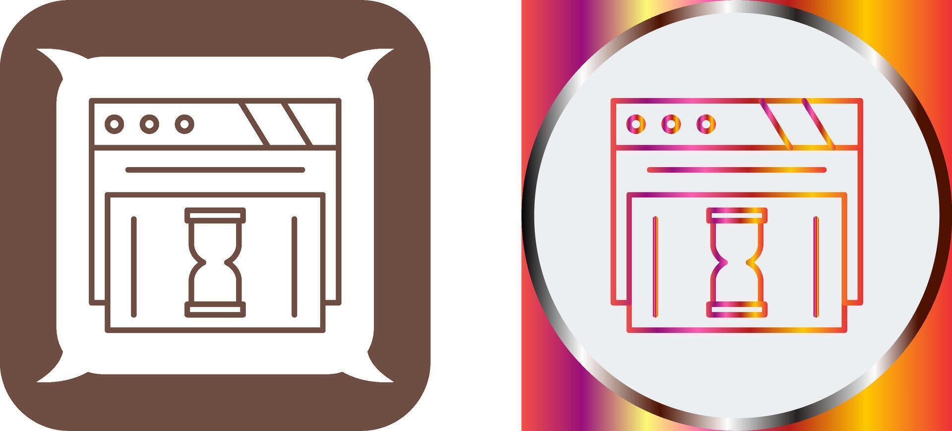 Waiting Icon Design vector