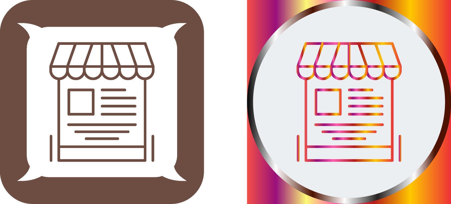 Mobile Shop Icon Design vector