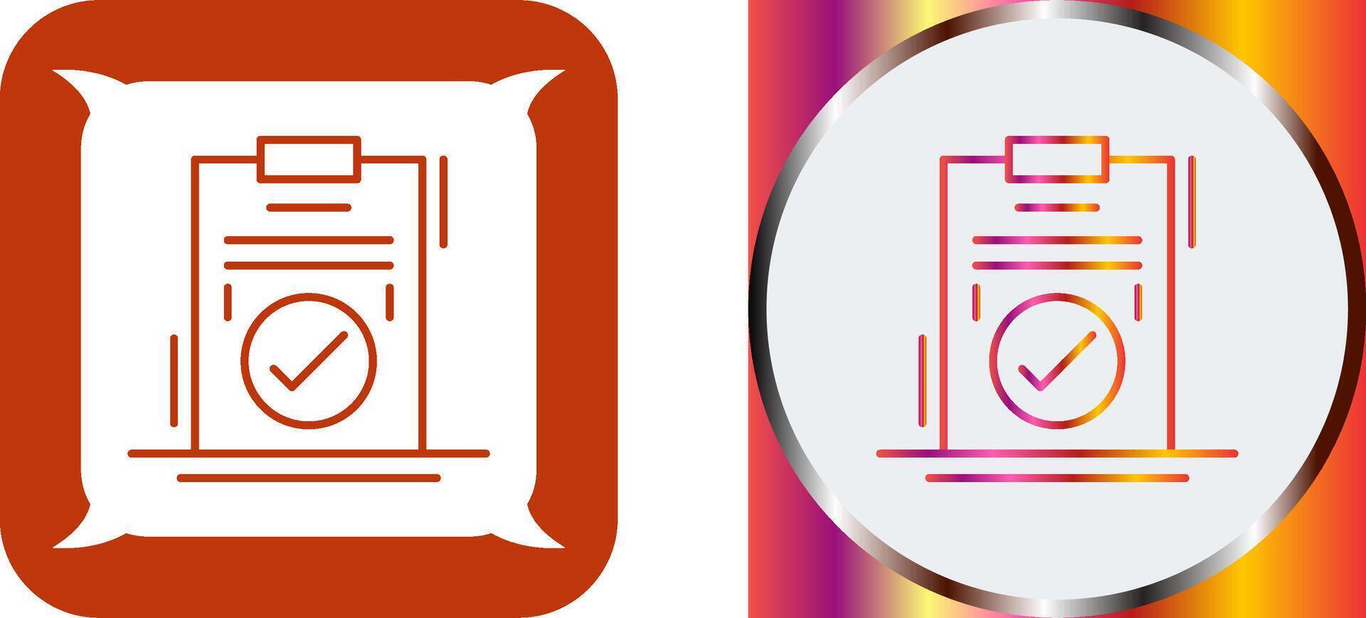 Checkmark Icon Design vector