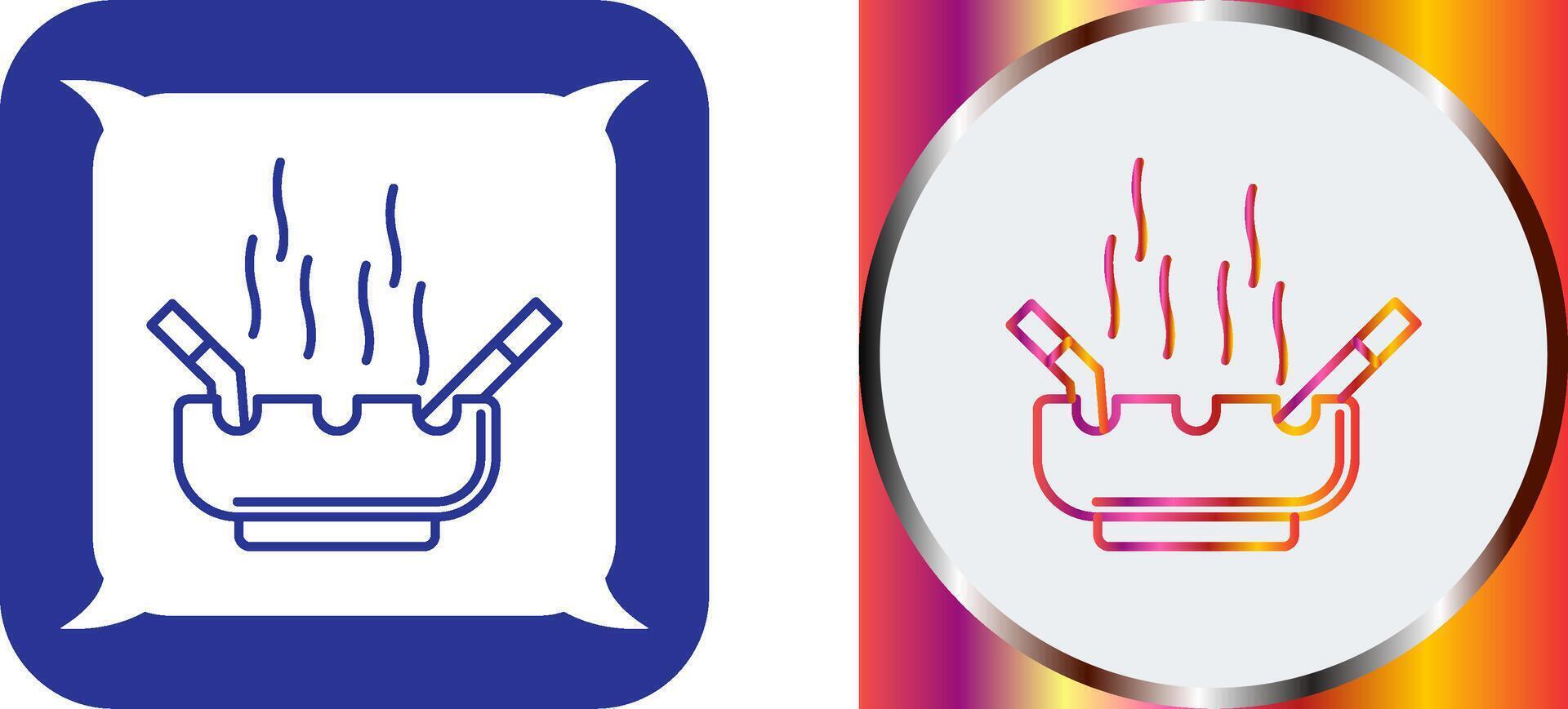 Ashtray Icon Design vector