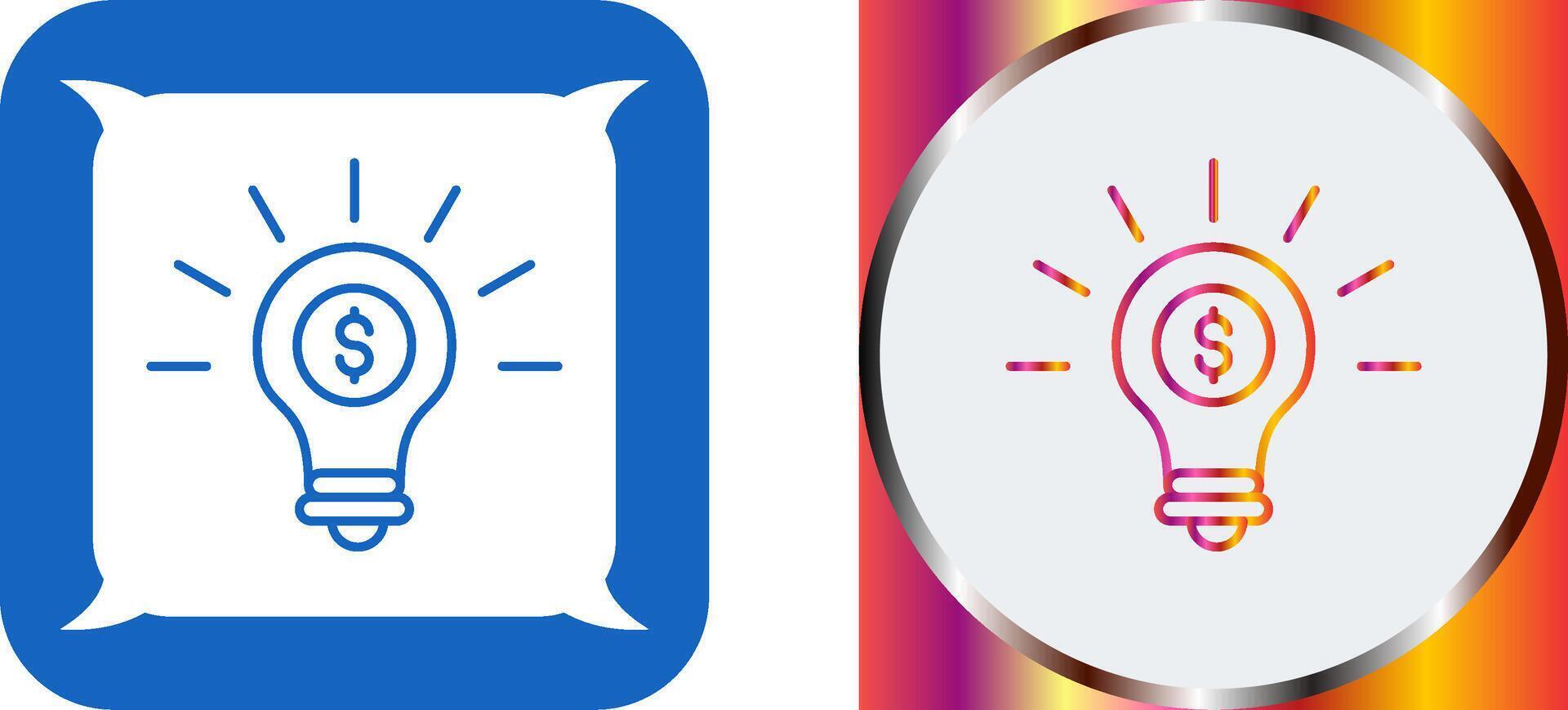 Light Bulb Icon Design vector