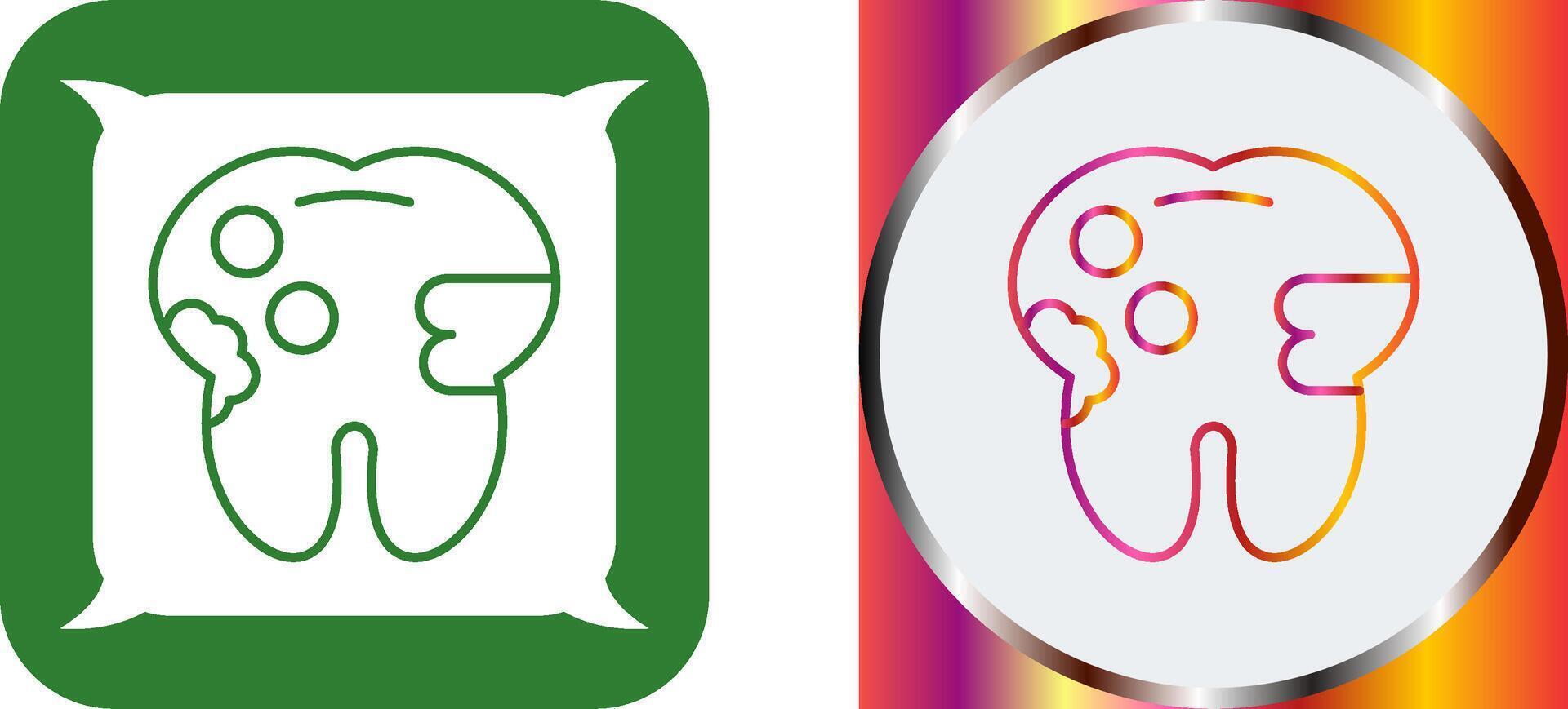 Caries Icon Design vector