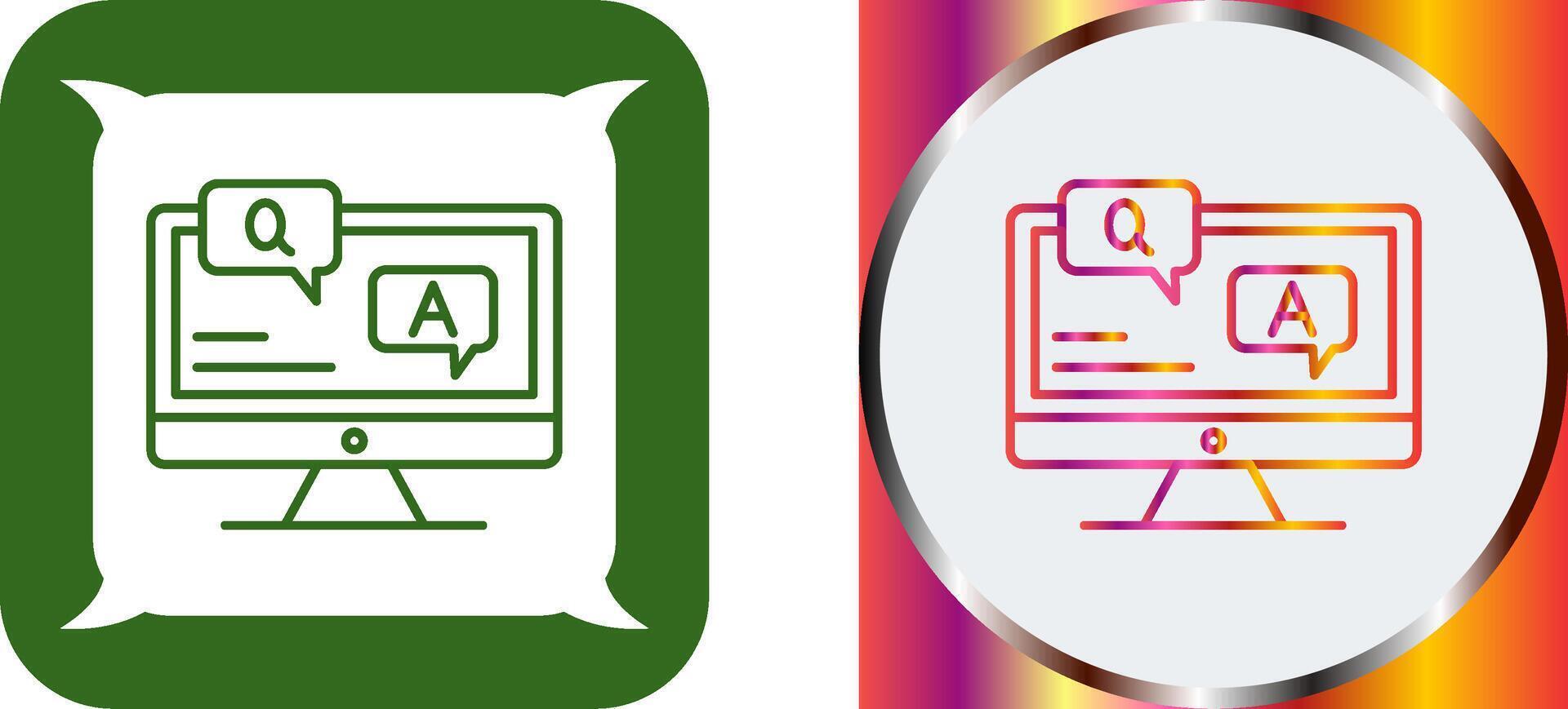 Faq Icon Design vector