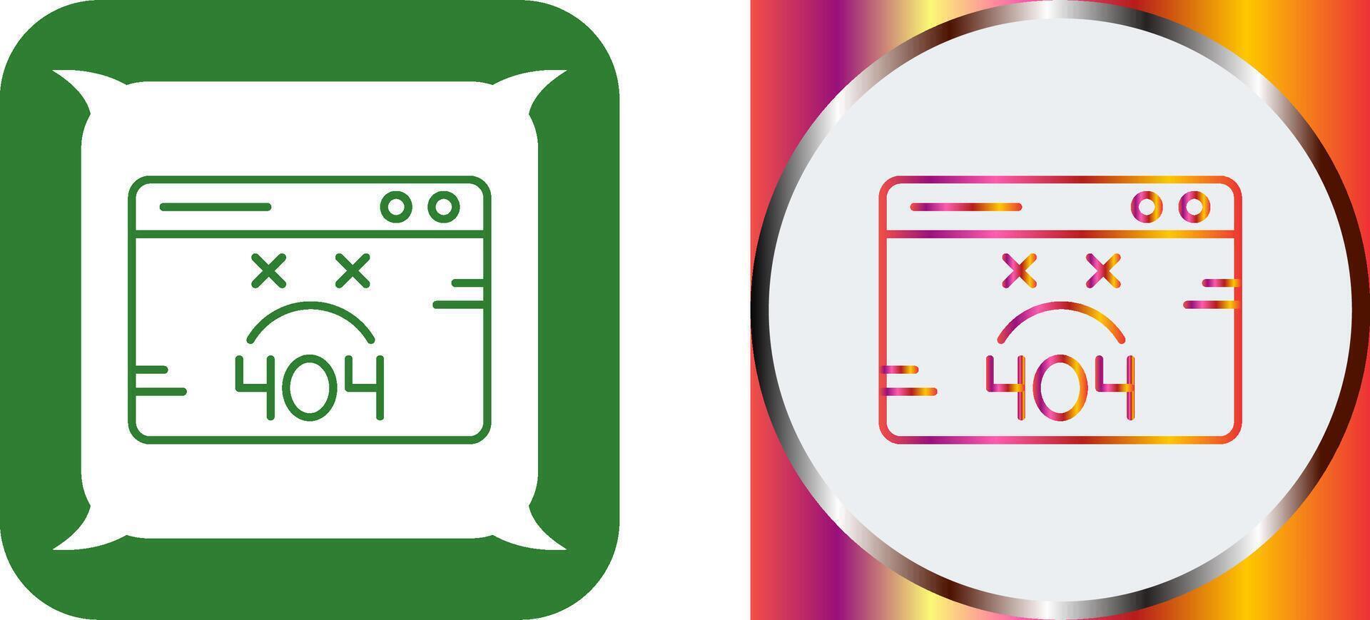 404 Error Icon Design vector