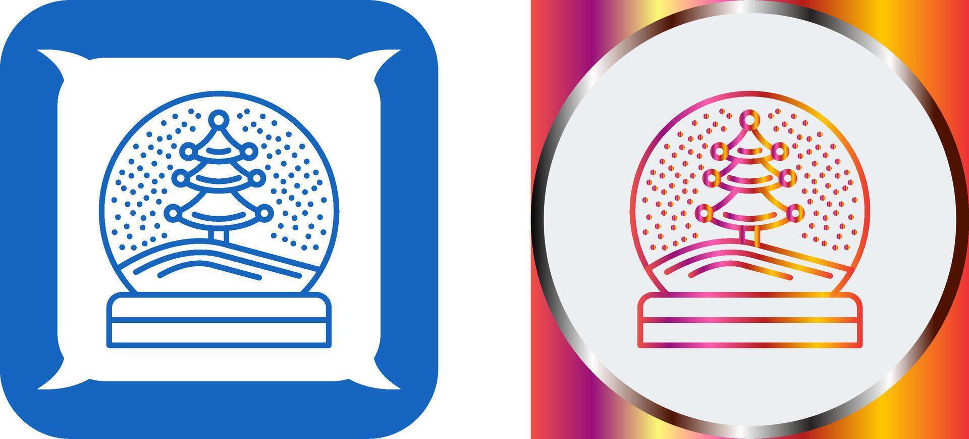 Snow Glob Icon Design vector