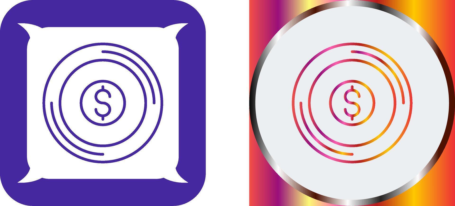 Coin Icon Design vector