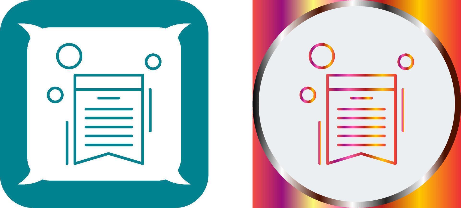 Wishlist Icon Design vector