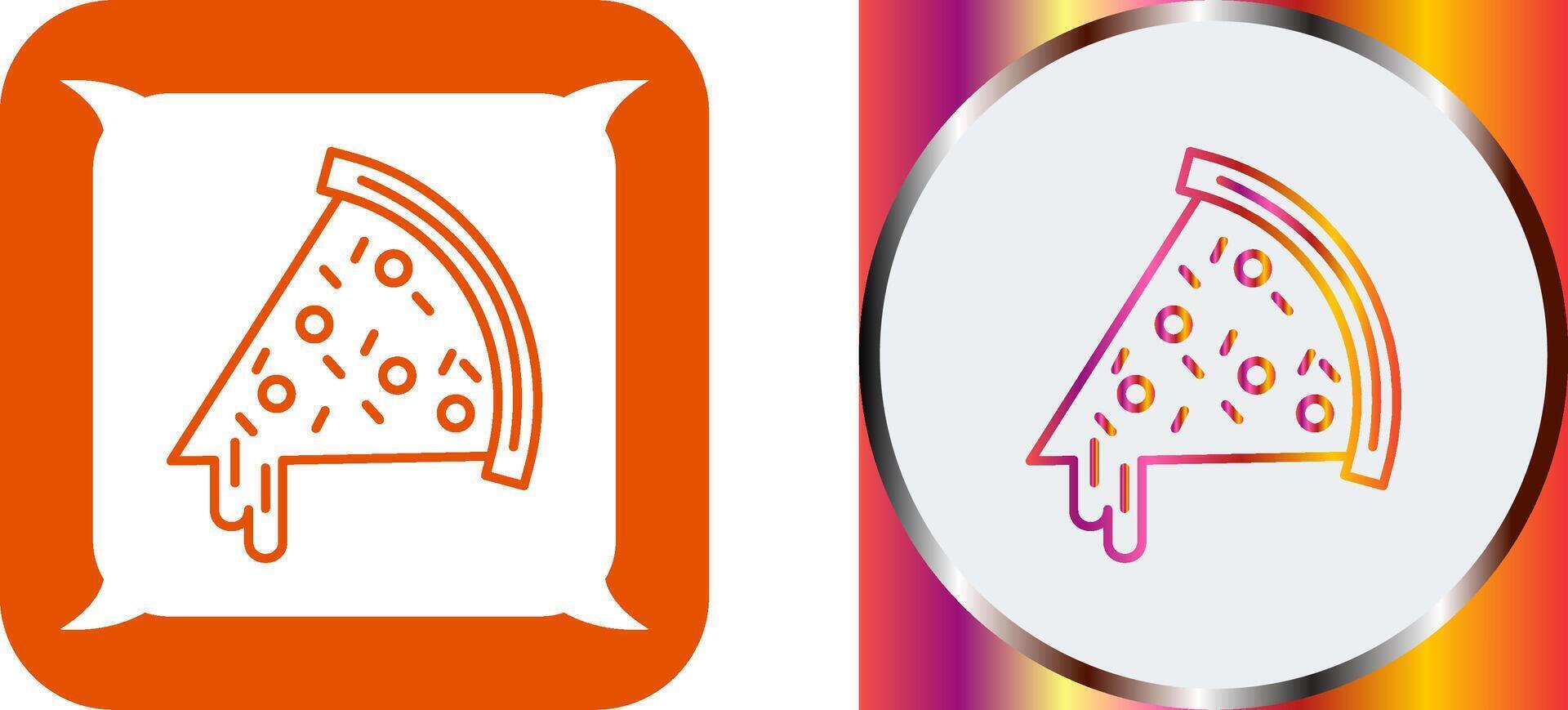 Pizza Slice Icon Design vector