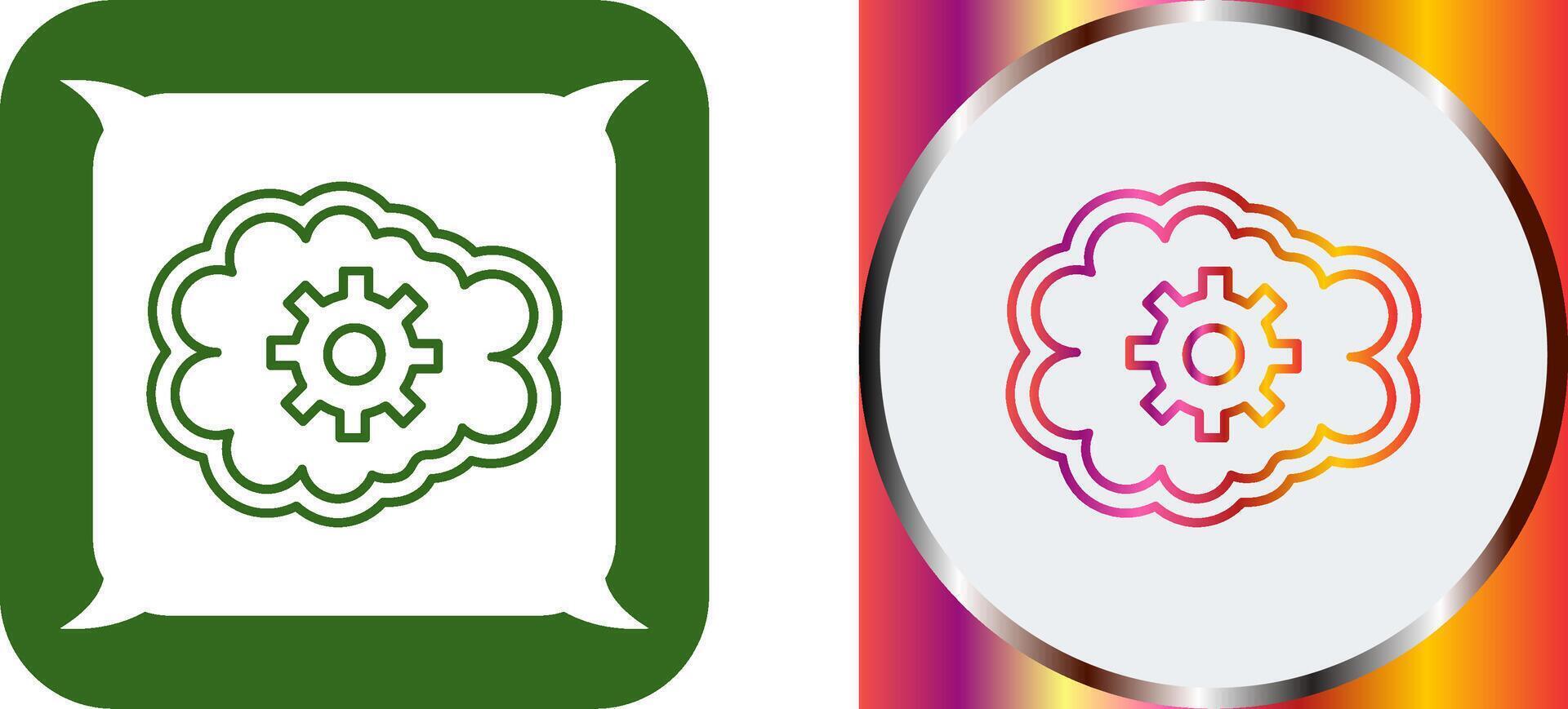 Mental Control Icon Design vector
