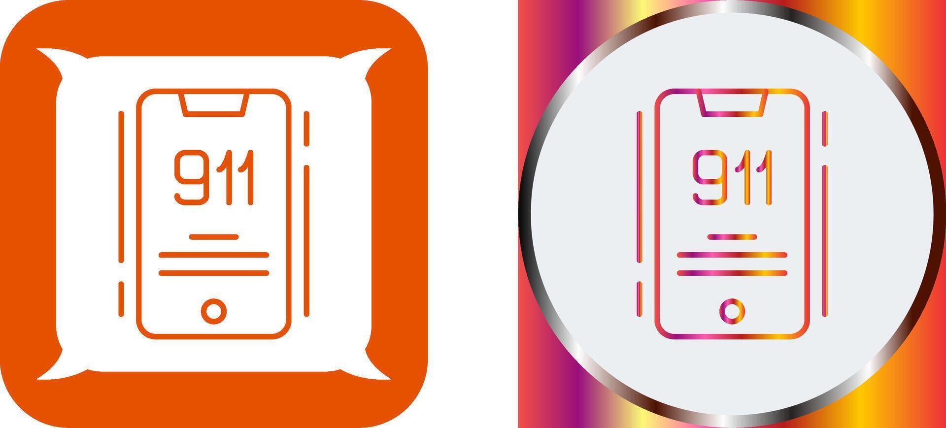911 Icon Design vector