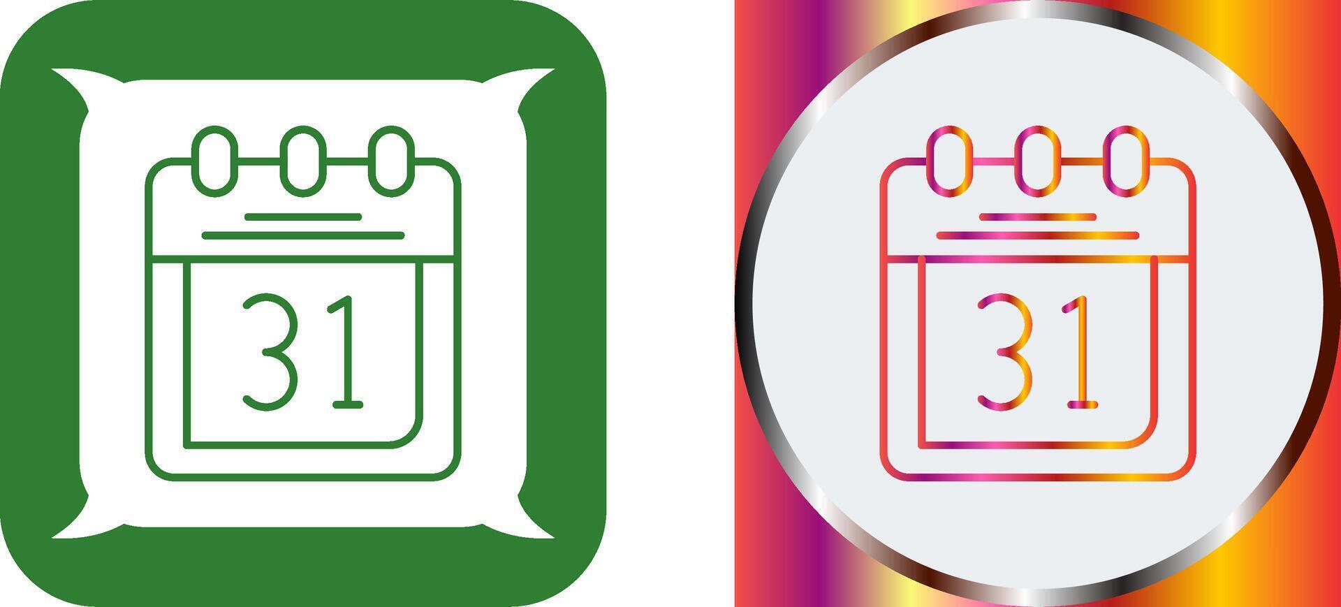 Calendar Icon Design vector