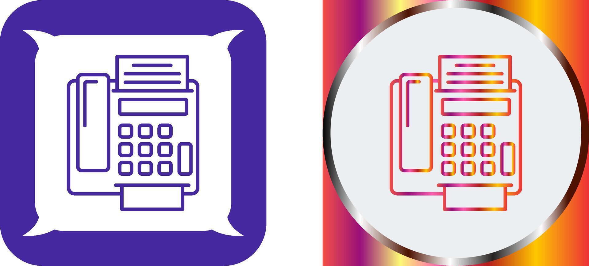 fax Machine Icon Design vector