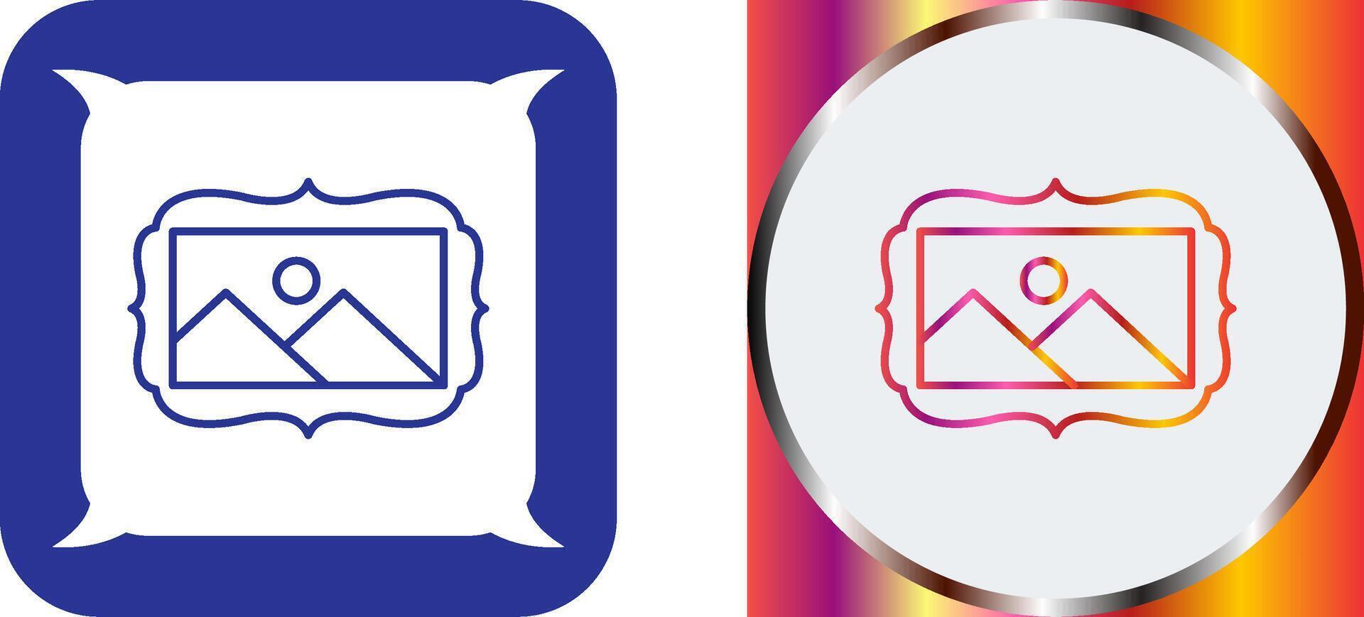 Frame Icon Design vector