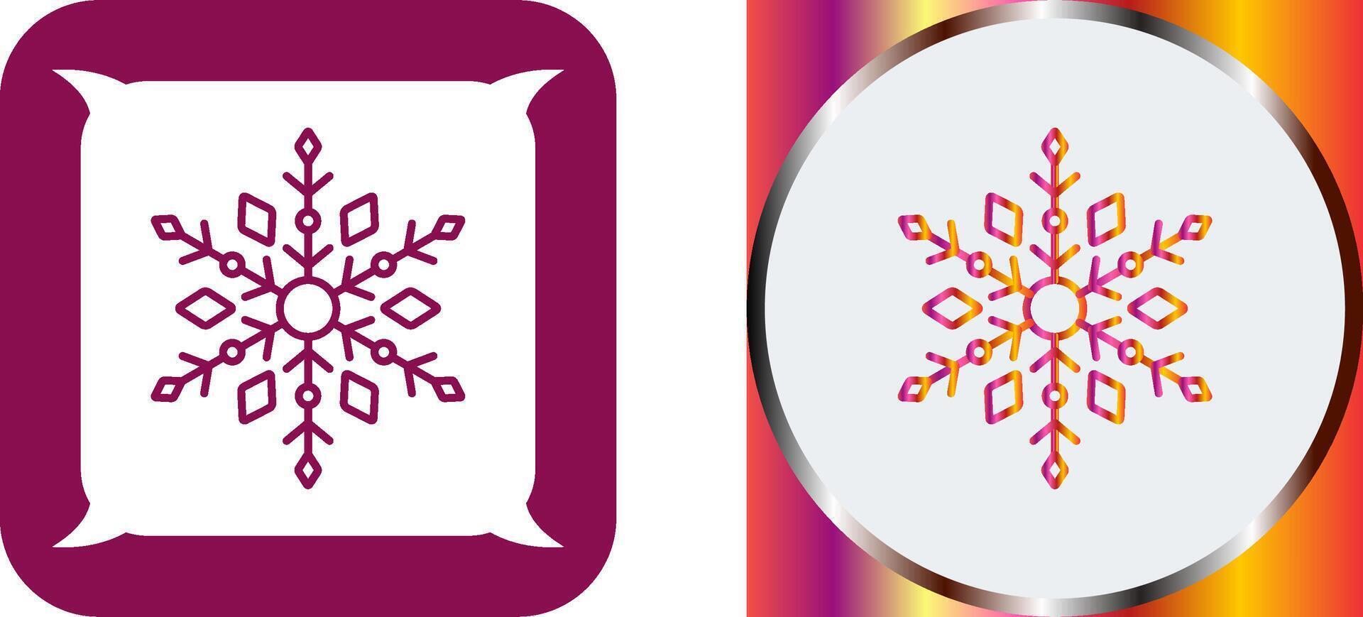 Snow Flake Icon Design vector