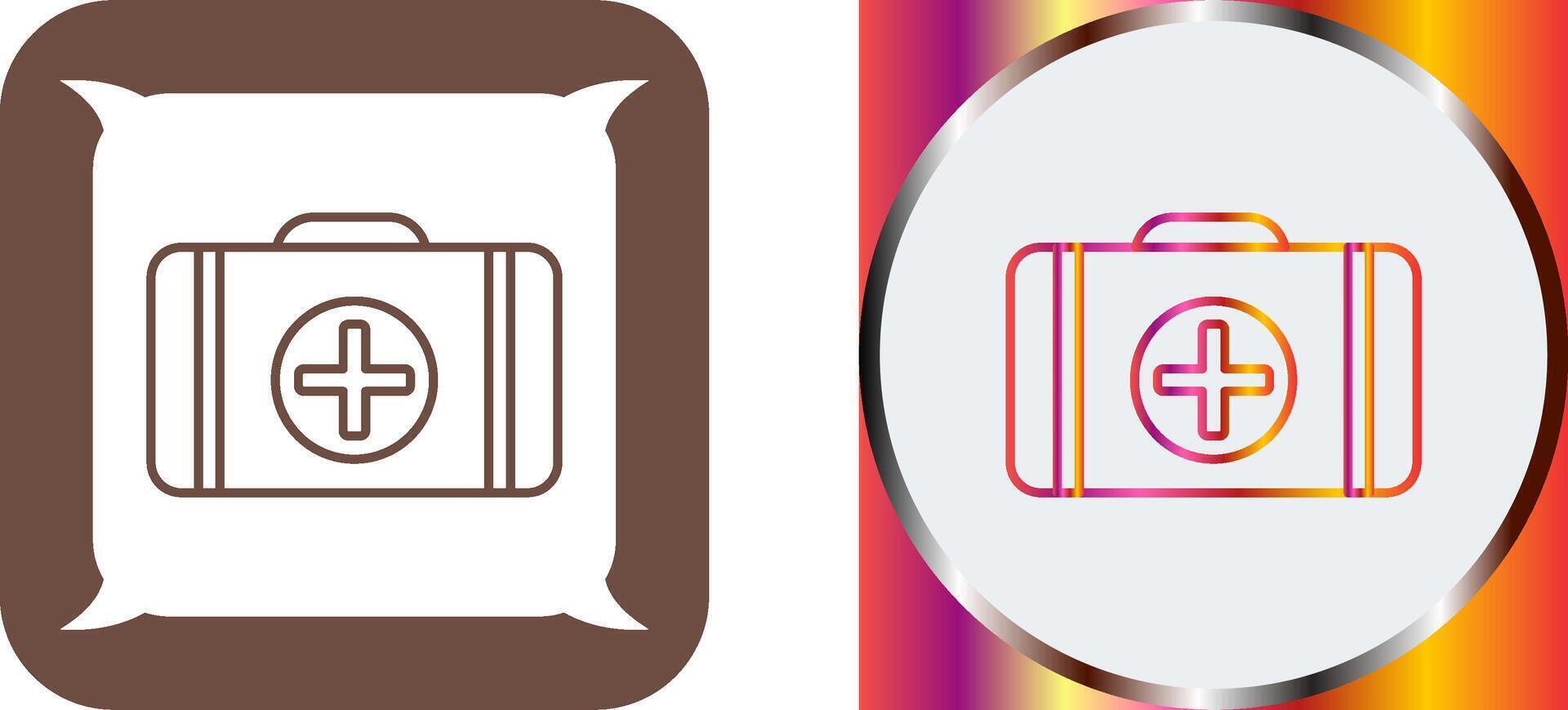 First Aid Kit Icon Design vector