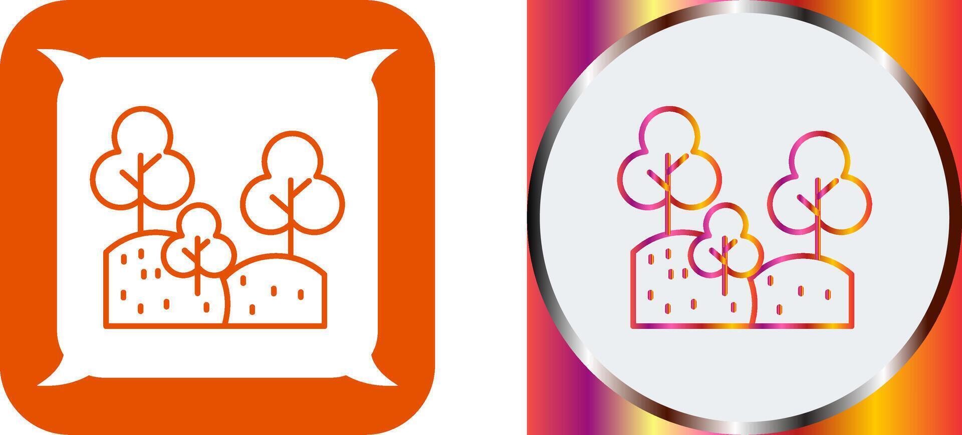 Forest Icon Design vector