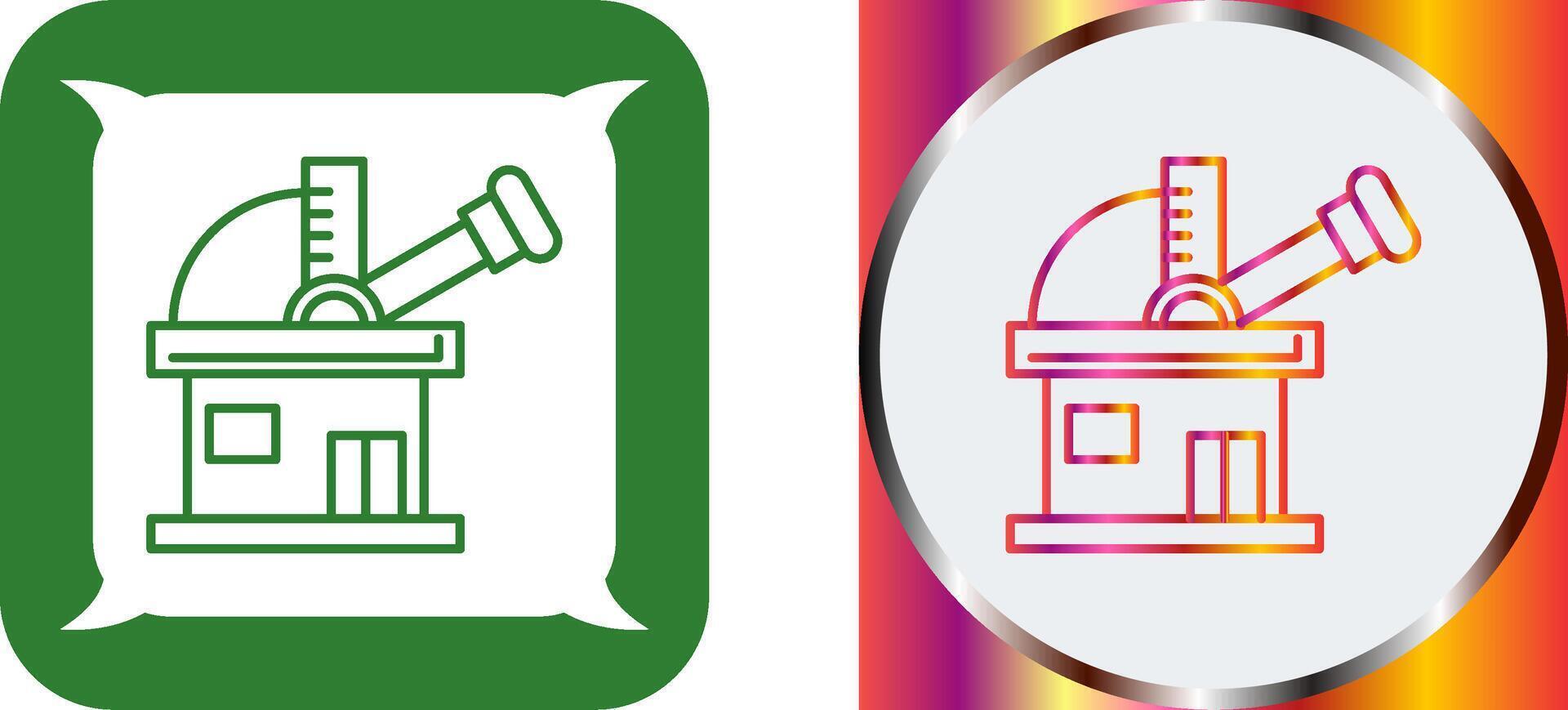 Observatory Icon Design vector