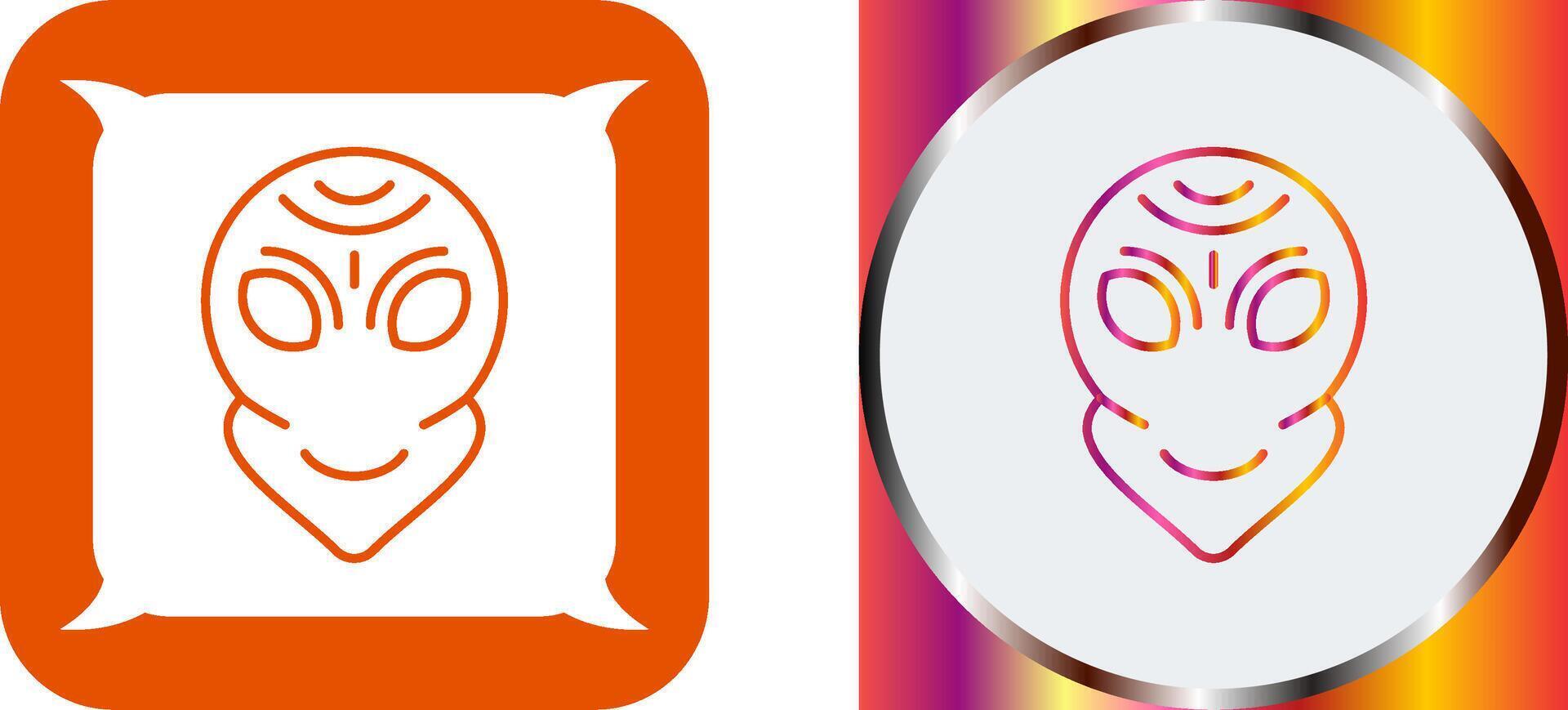 Alien Icon Design vector