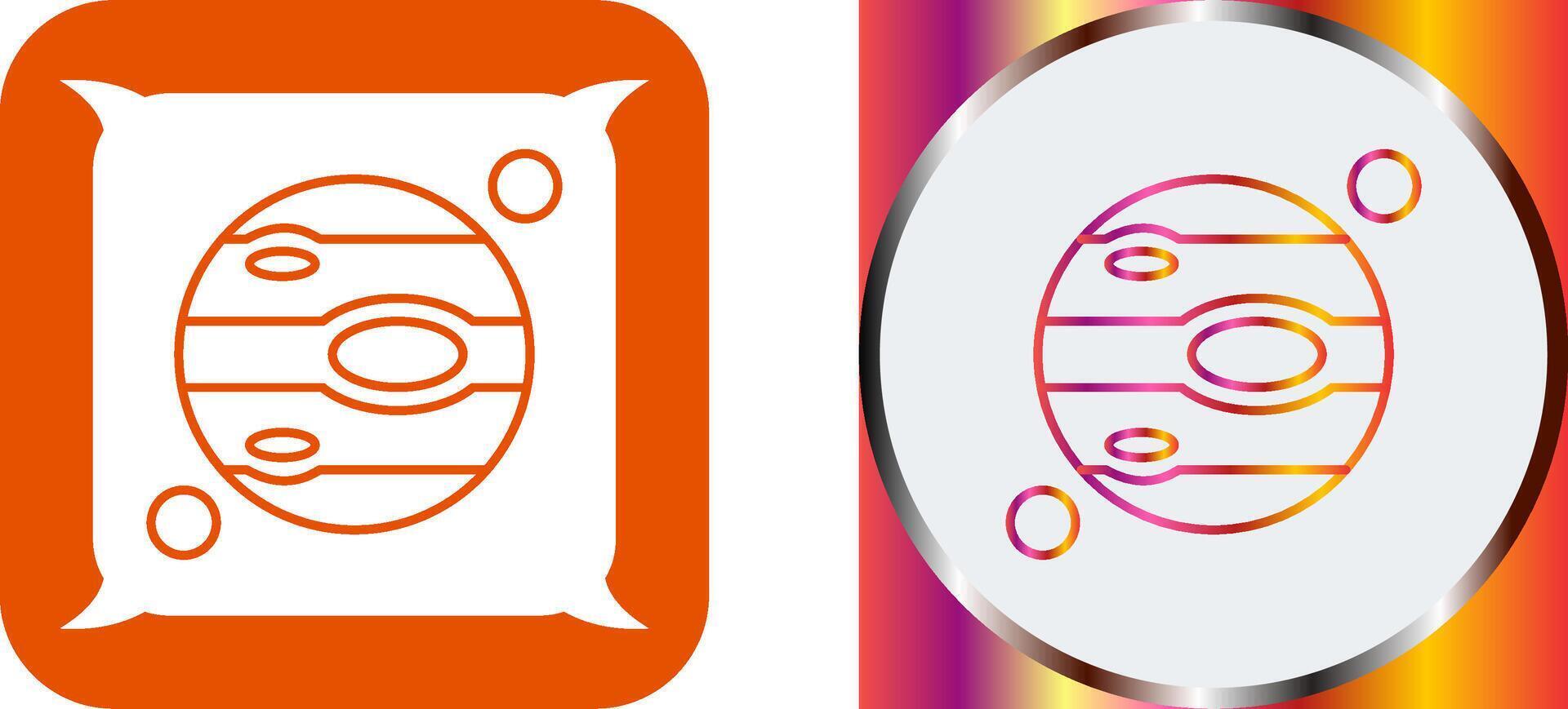Jupiter Icon Design vector