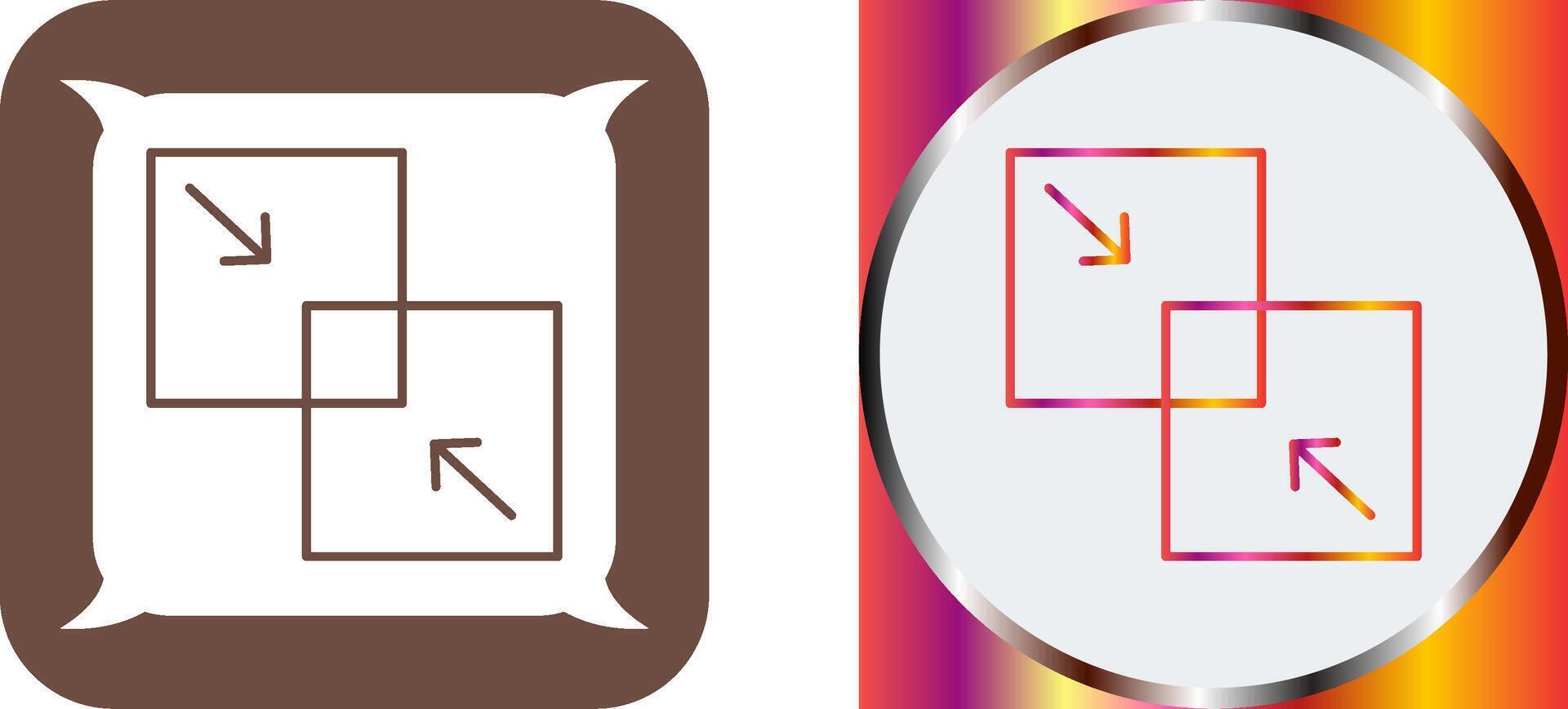 Combine Icon Design vector
