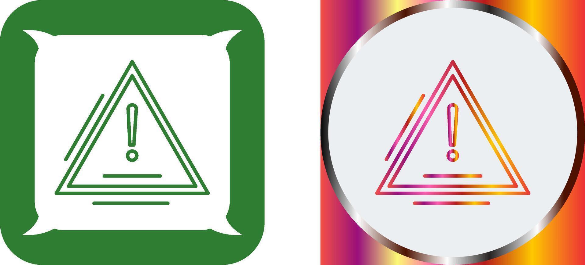 Warning Icon Design vector