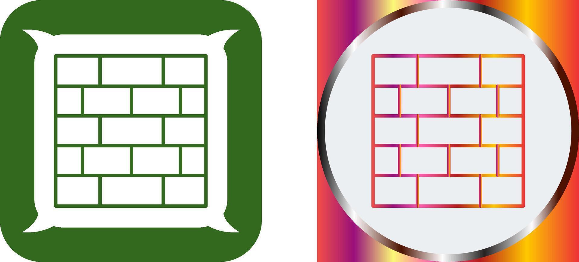 Wall Icon Design vector