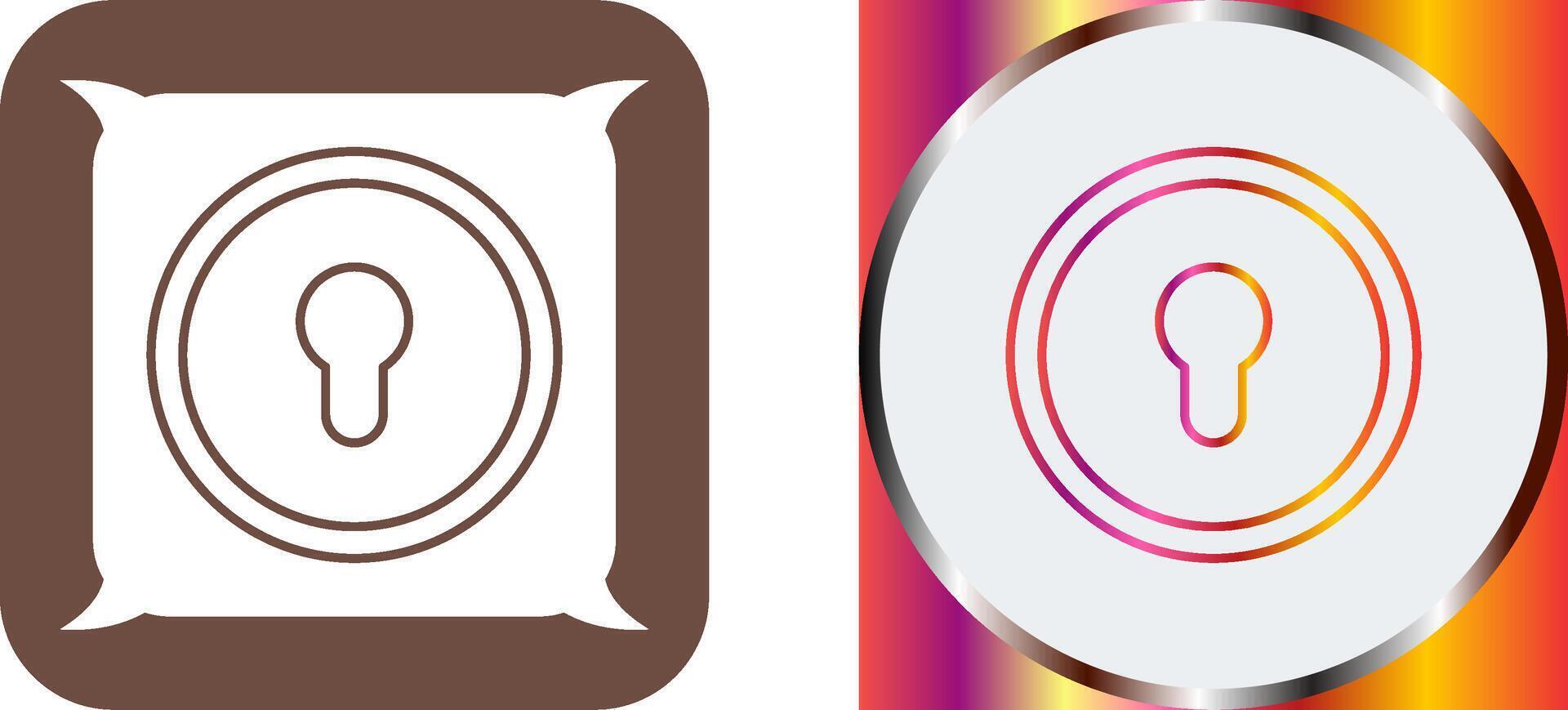 Key Hole Icon Design vector
