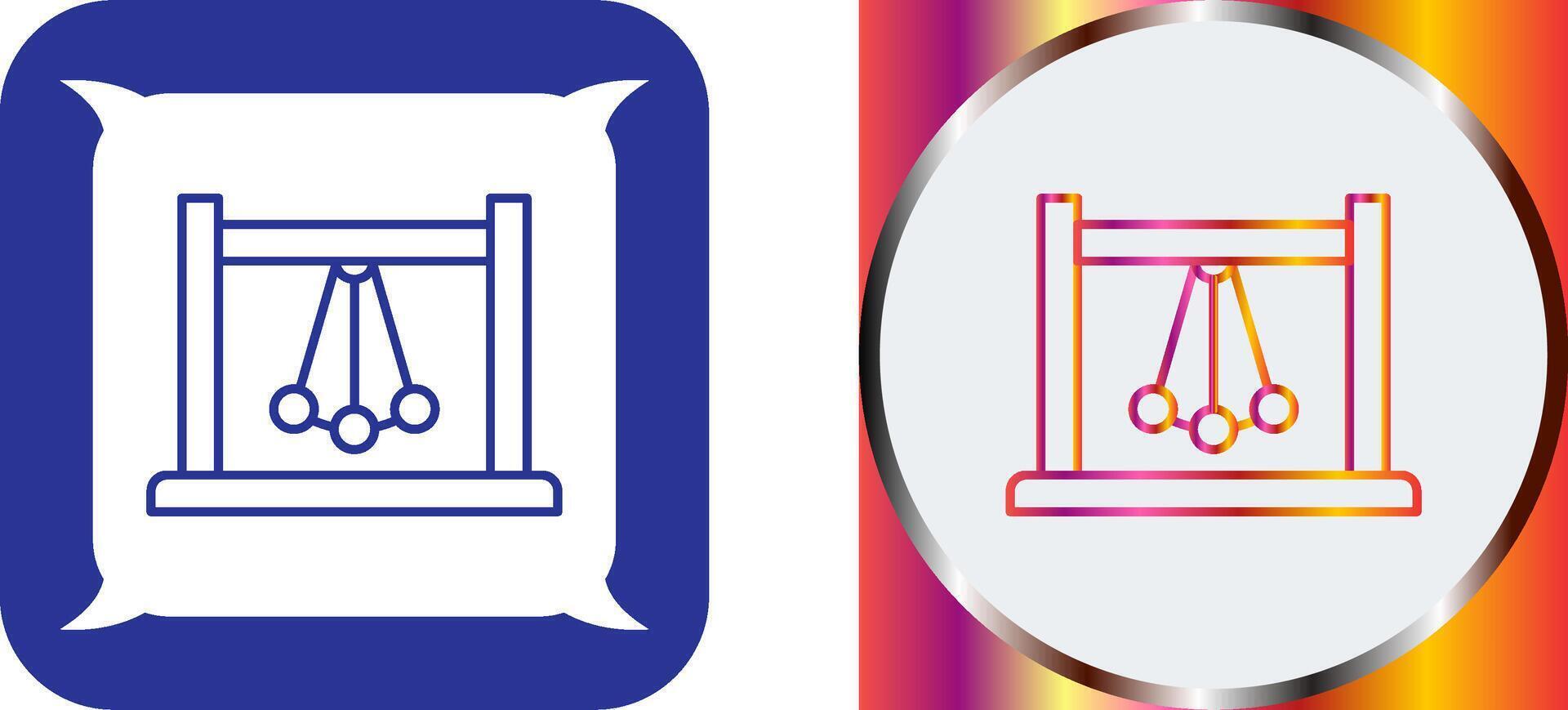 Pendulum Icon Design vector
